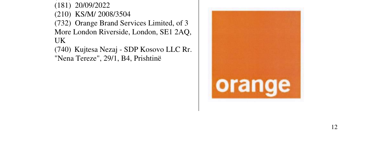 Zëri i markës orange në buletin