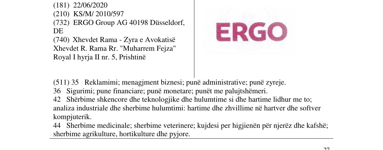 Zëri i markës Markë figurative në buletin