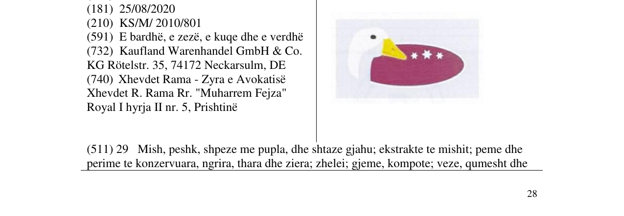 Zëri i markës Markë figurative në buletin