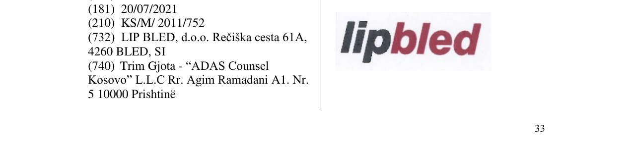 Zëri i markës lipbled në buletin