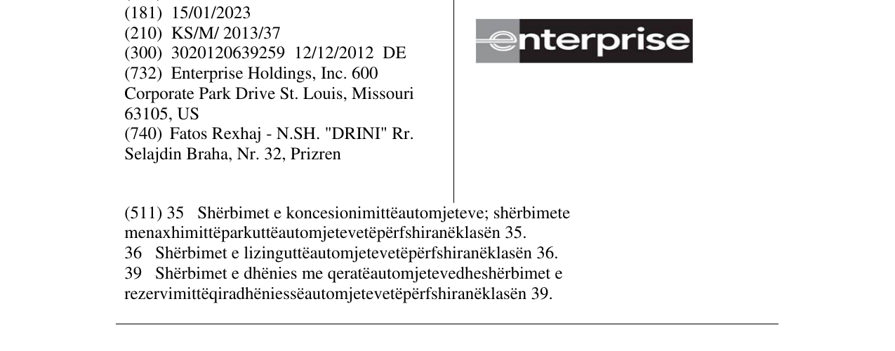 Zëri i markës Markë figurative në buletin