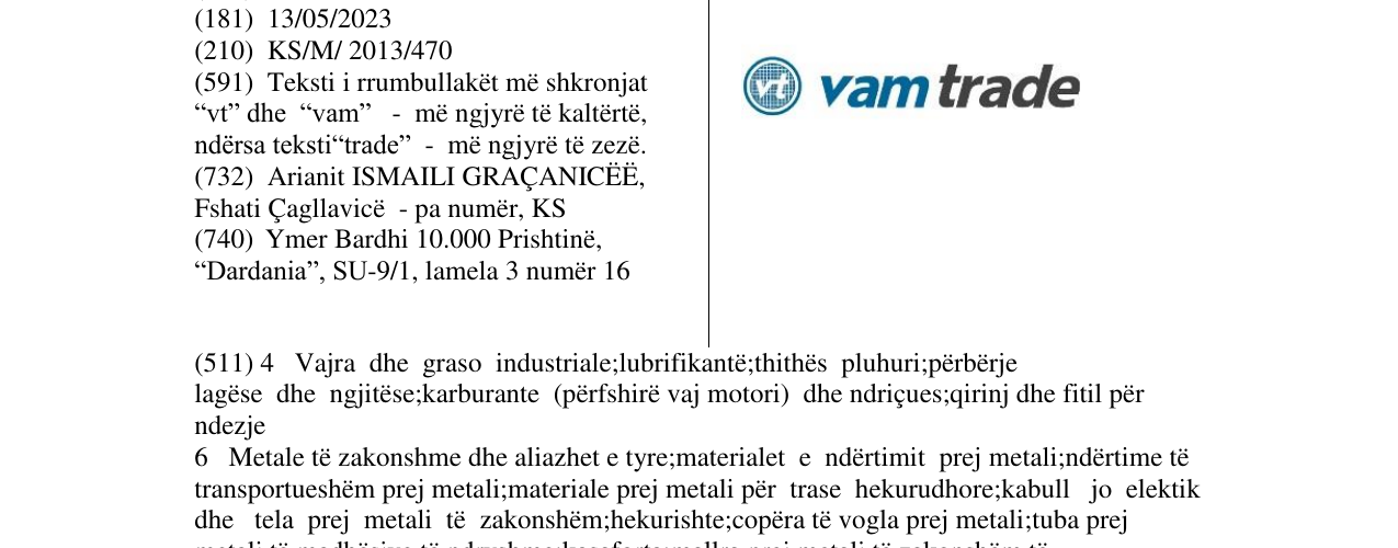 Zëri i markës vt vamtrade në buletin