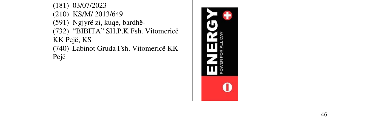 Zëri i markës ENERGY + në buletin