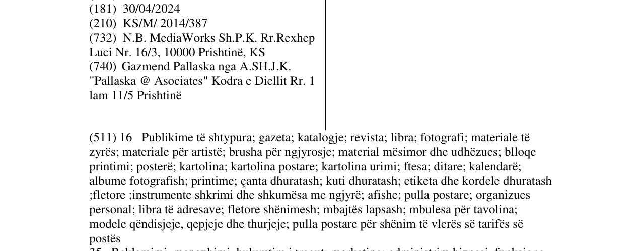 Zëri i markës Merrejep në buletin