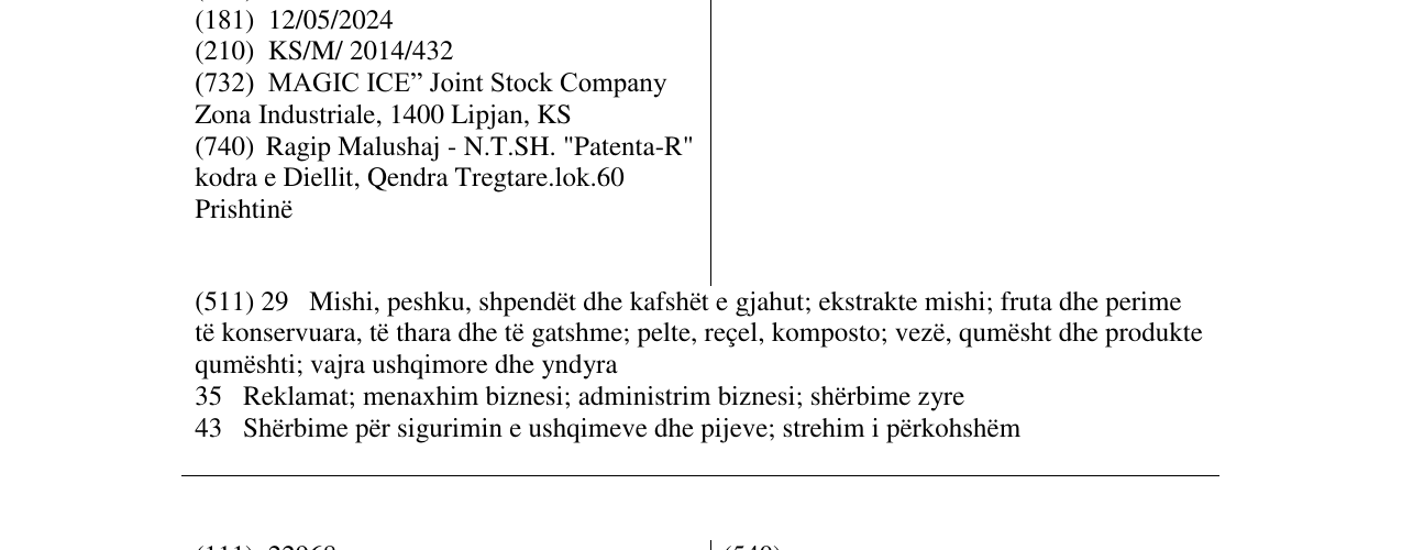 Zëri i markës ROSE në buletin