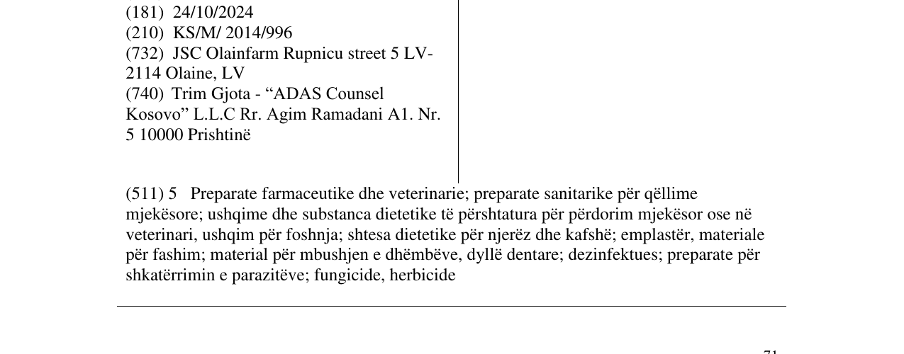 Zëri i markës Furamag në buletin