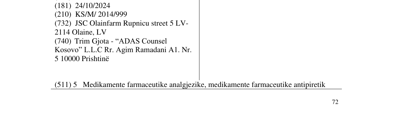 Zëri i markës Gripoflex në buletin