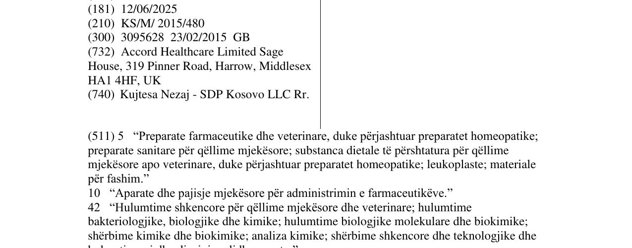 Zëri i markës ACCORD në buletin