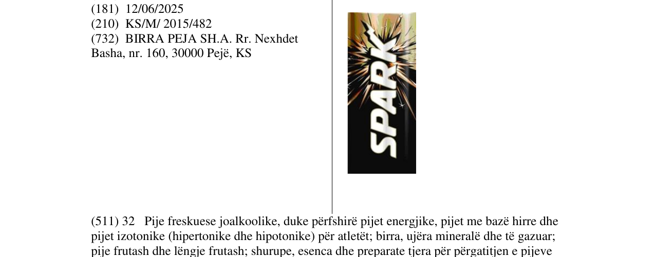 Zëri i markës SPARK në buletin