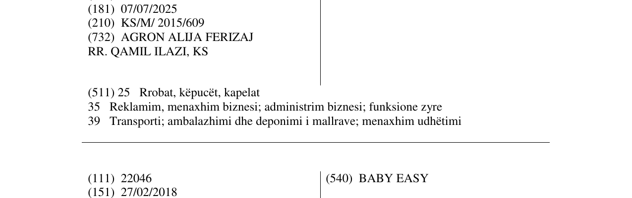Zëri i markës BULLDOZER në buletin
