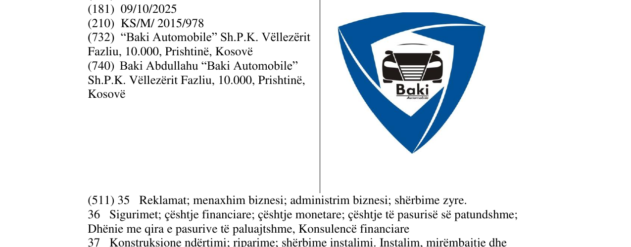 Zëri i markës Markë figurative në buletin