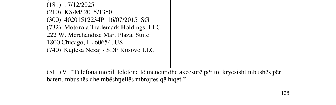 Zëri i markës MOTO X FORCE në buletin