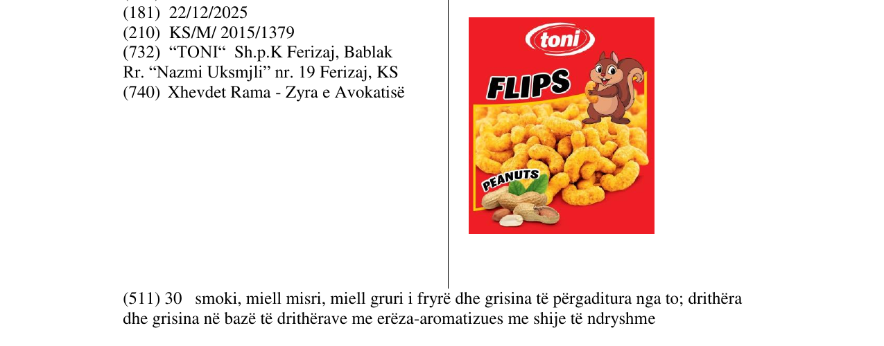 Zëri i markës Markë figurative në buletin