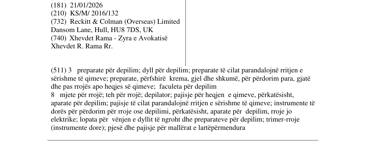 Zëri i markës VEET SENSITIVE PRECISION në buletin