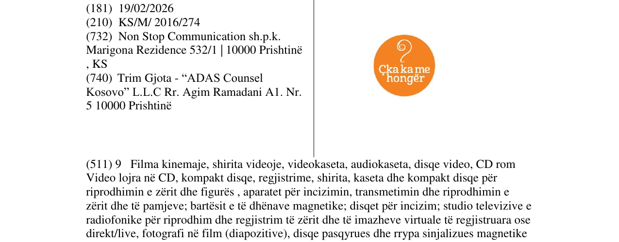 Zëri i markës Çka ka me hongër në buletin