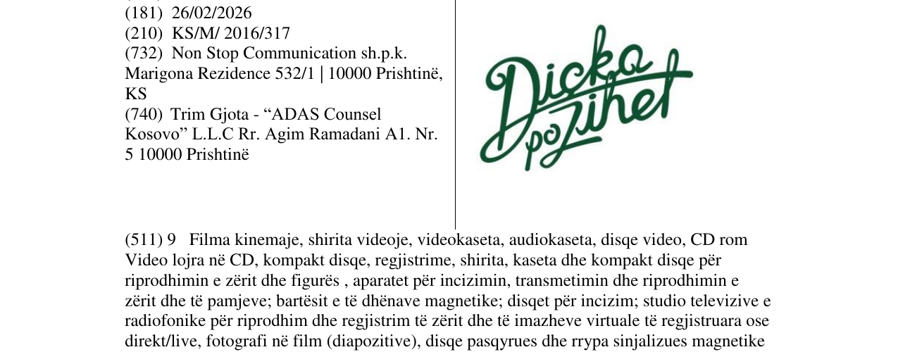 Zëri i markës Dicka po Zihet në buletin