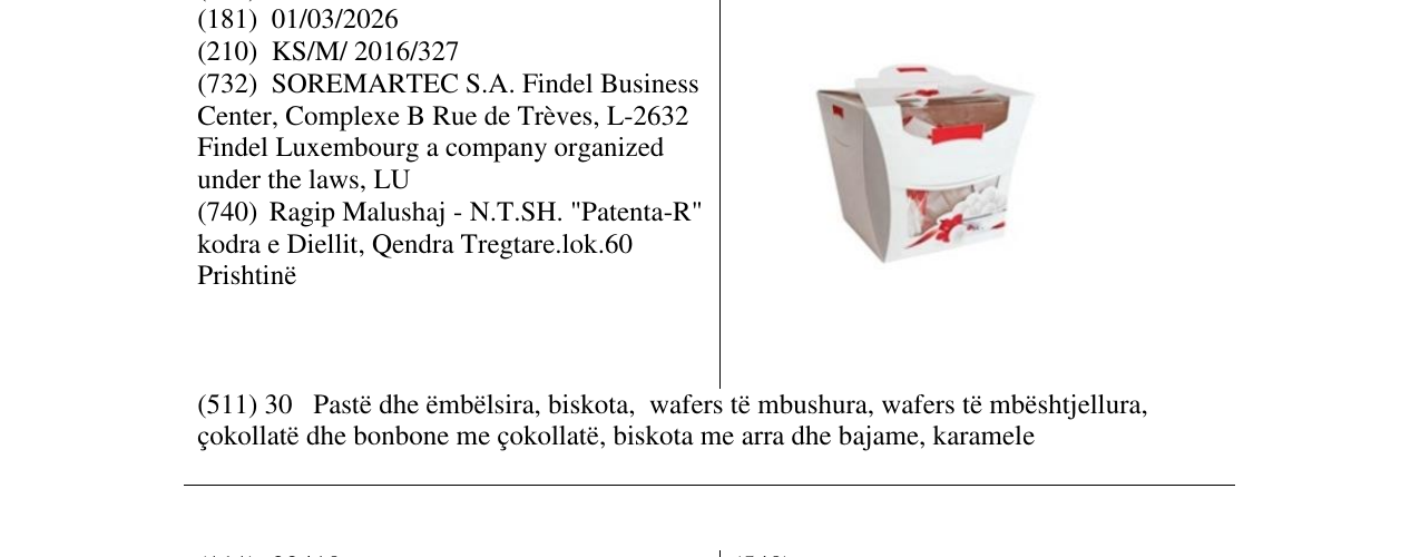 Zëri i markës Markë figurative në buletin