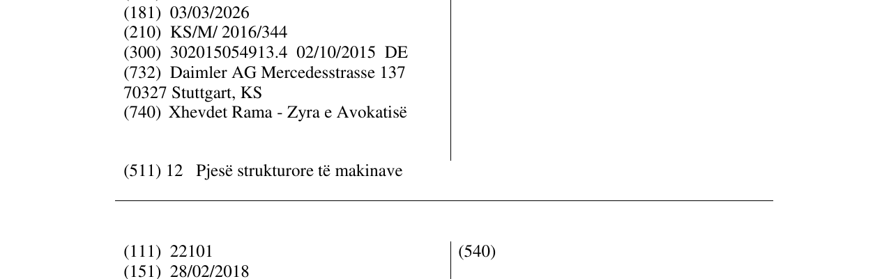 Zëri i markës STARPARTS në buletin