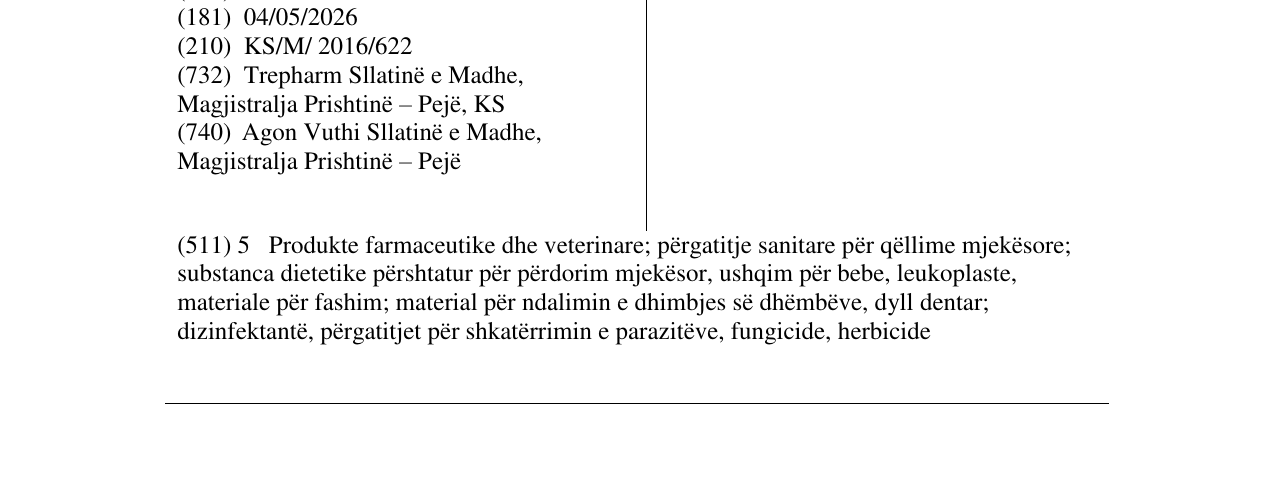Zëri i markës XALAM në buletin