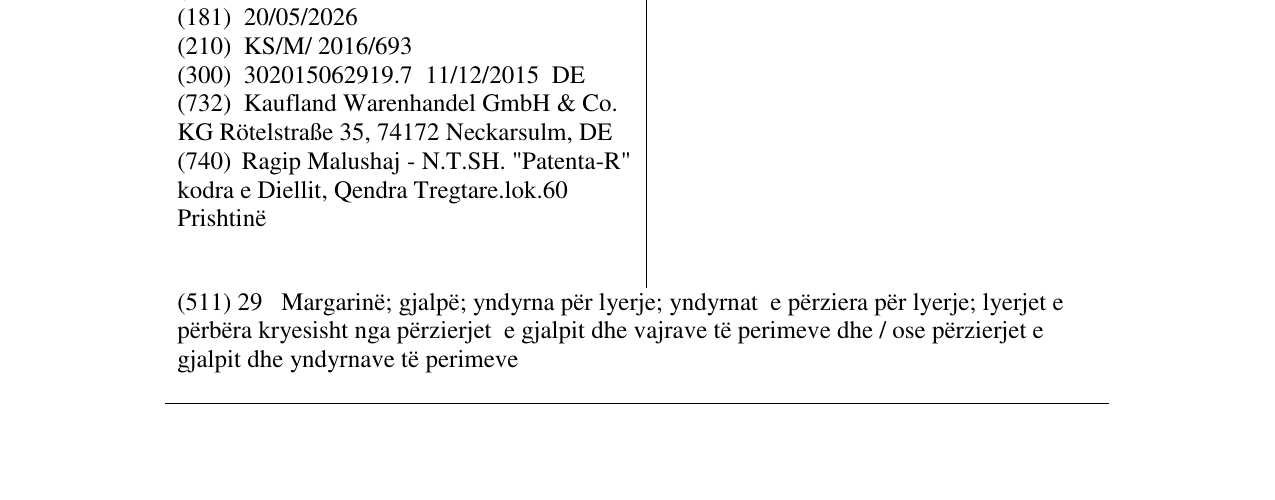 Zëri i markës SMÅLGARDEN në buletin