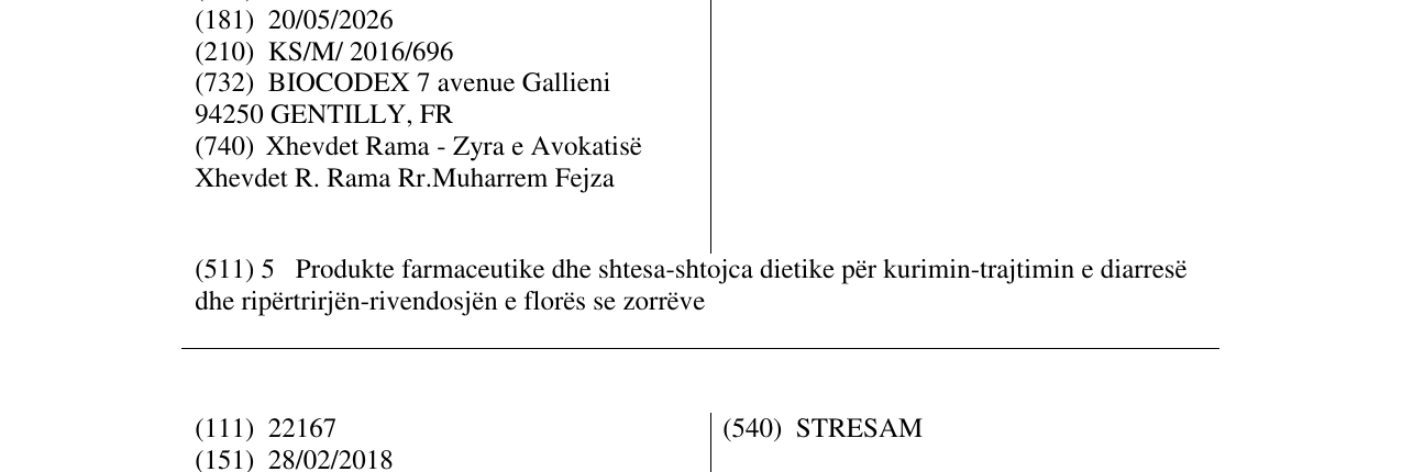 Zëri i markës BIOFLOR në buletin