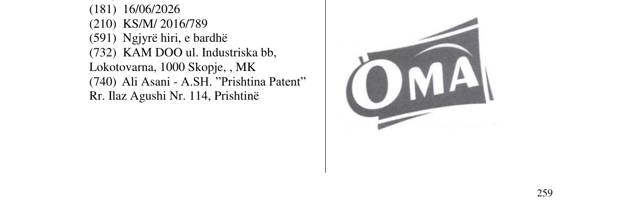 Zëri i markës OMA në buletin