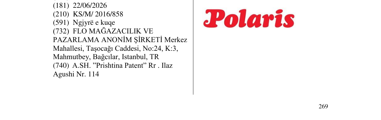 Zëri i markës Polaris në buletin