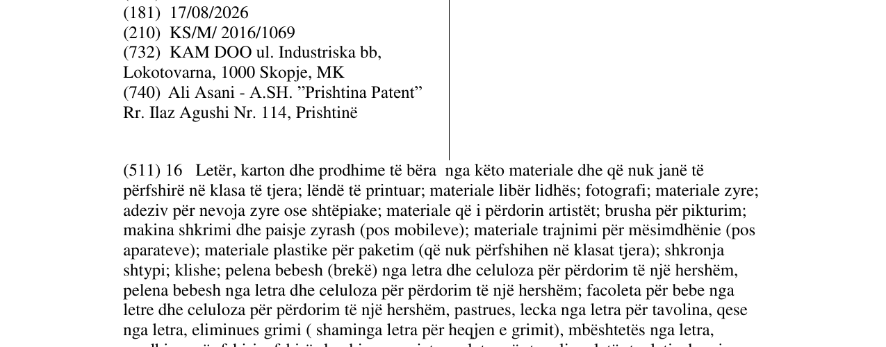 Zëri i markës ROLLETI në buletin