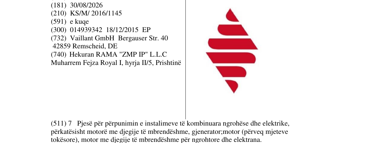 Zëri i markës Markë figurative në buletin