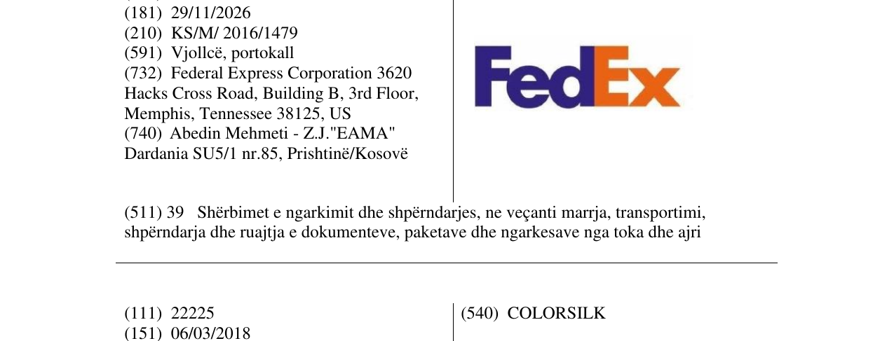 Zëri i markës FedEx në buletin