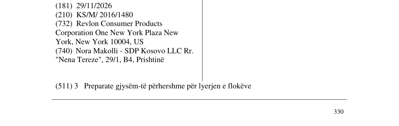 Zëri i markës COLORSILK në buletin