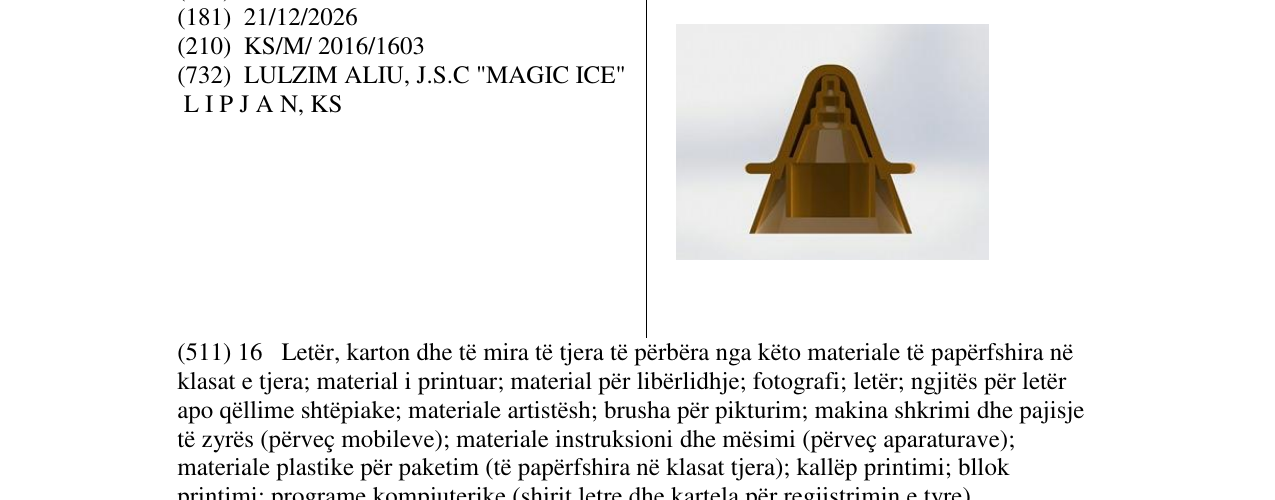 Zëri i markës Markë figurative në buletin