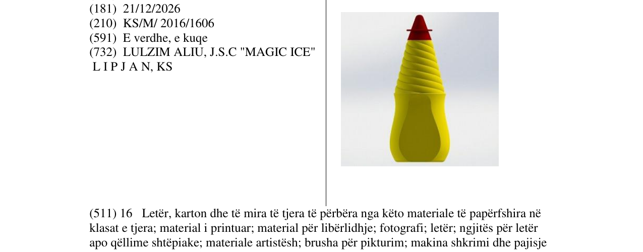 Zëri i markës Markë figurative në buletin