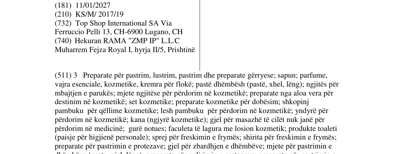 Zëri i markës LAURA AMATTI në buletin