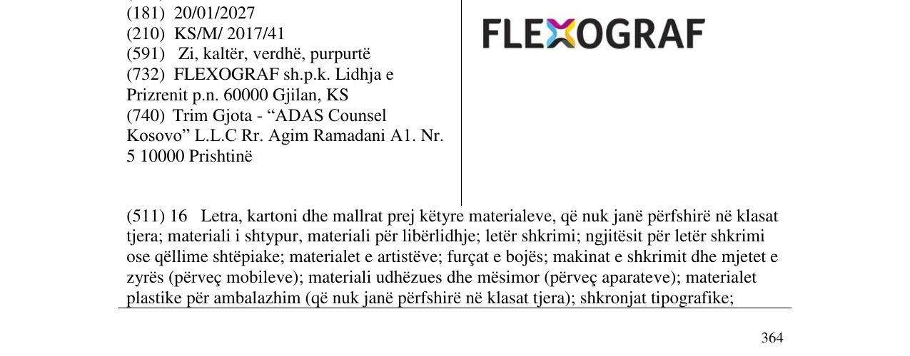 Zëri i markës Markë figurative në buletin