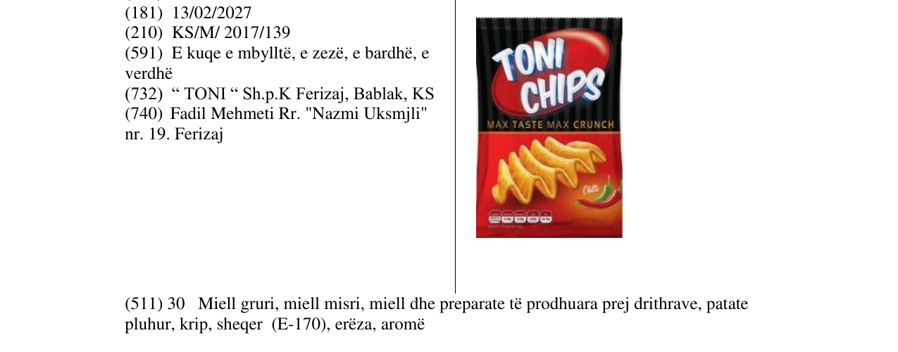 Zëri i markës Markë figurative në buletin