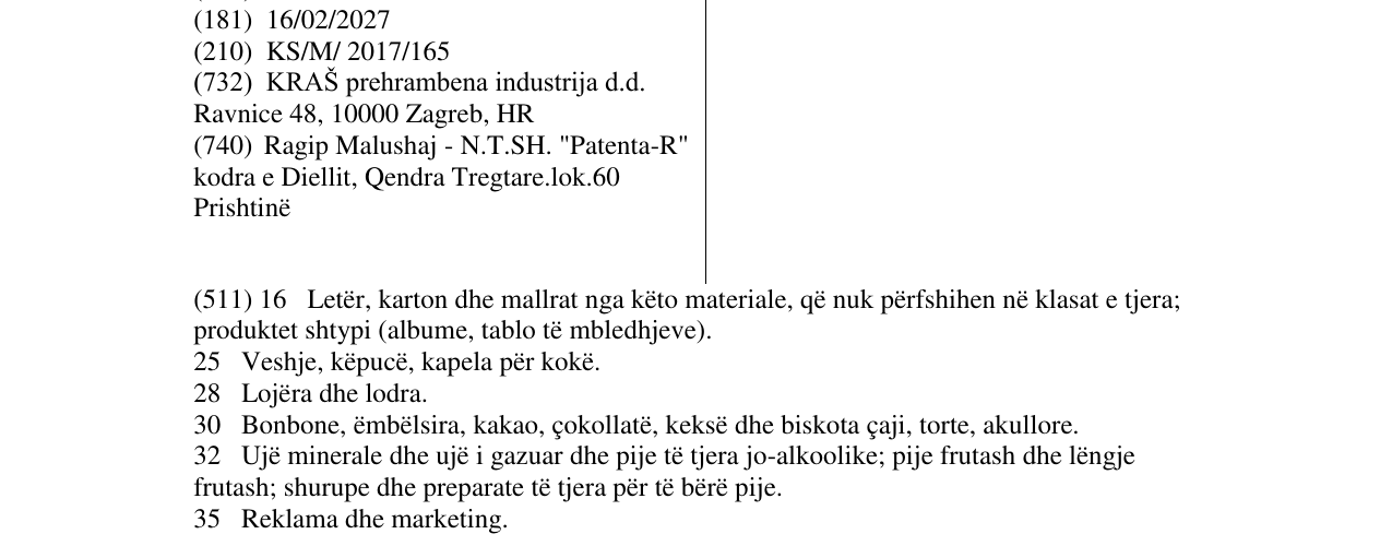 Zëri i markës KIKI MANIA në buletin