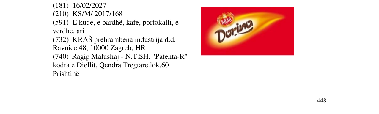 Zëri i markës Dorina KRAS në buletin