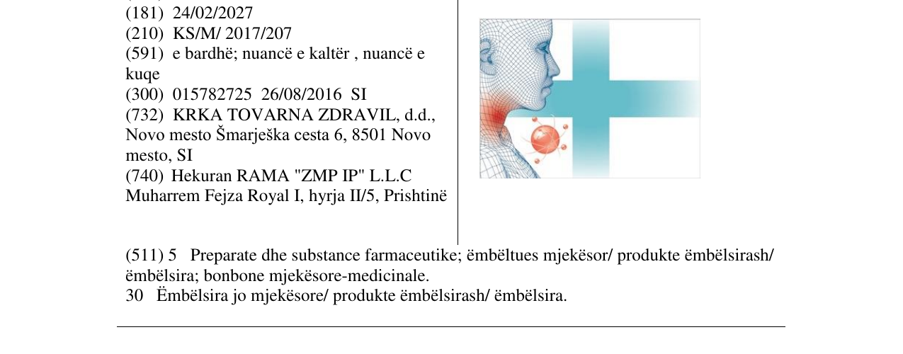 Zëri i markës Markë figurative në buletin