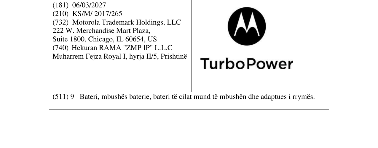 Zëri i markës TurboPower në buletin