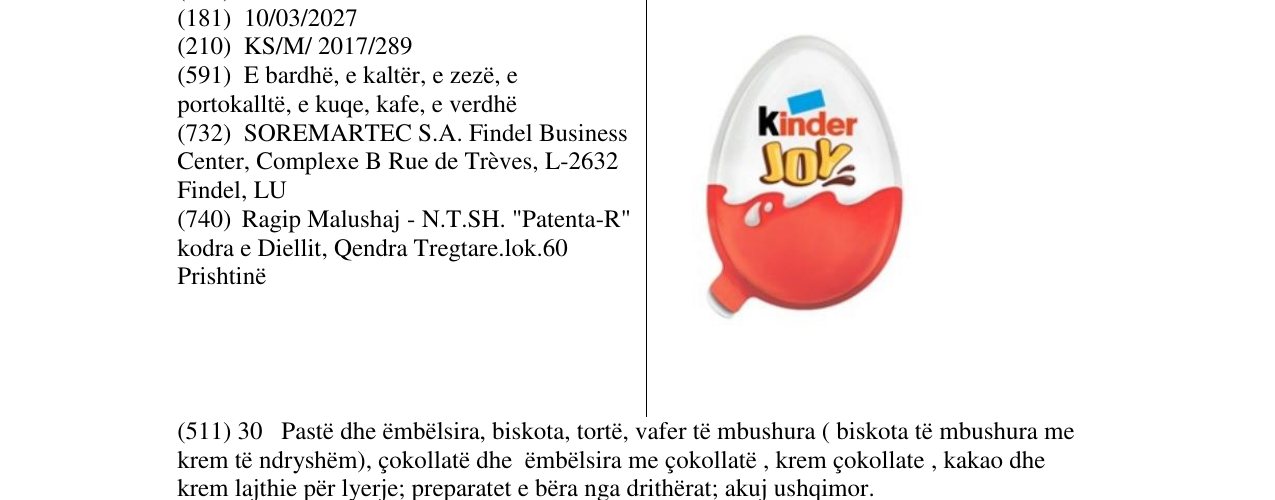 Zëri i markës kinder JOY në buletin