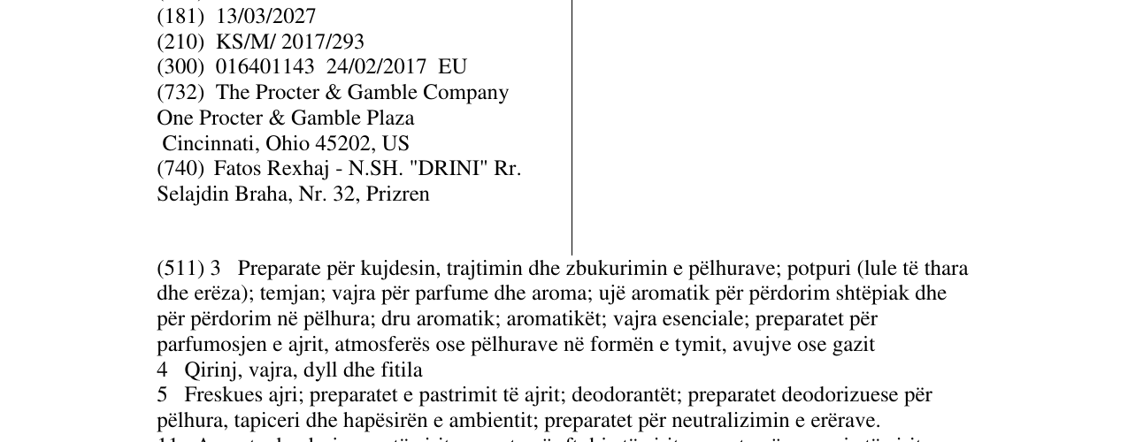 Zëri i markës AMBI PUR ONE në buletin