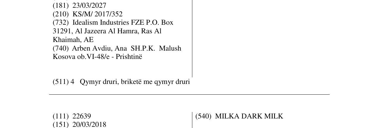 Zëri i markës COCOAL në buletin