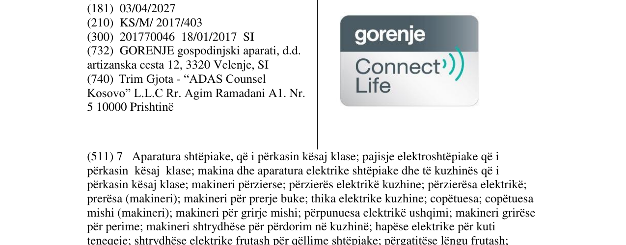 Zëri i markës gorenje Connect Life në buletin