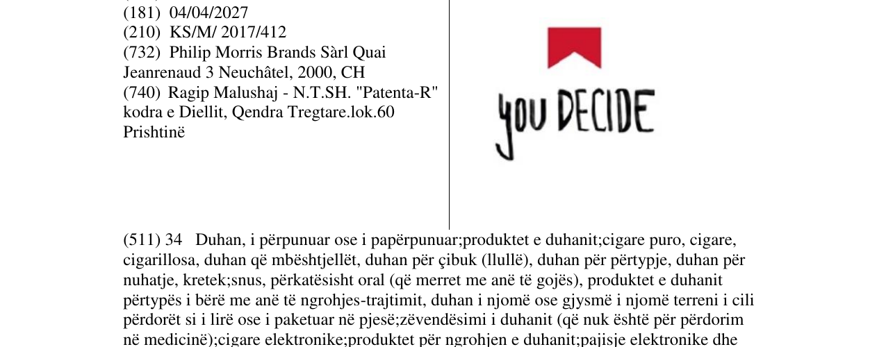 Zëri i markës you DECIDE në buletin