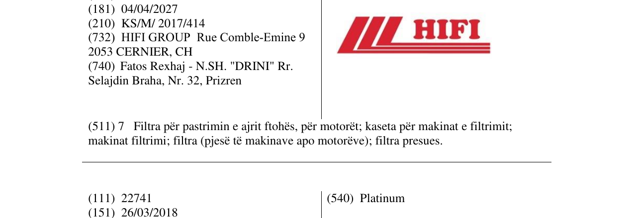 Zëri i markës HIFI në buletin