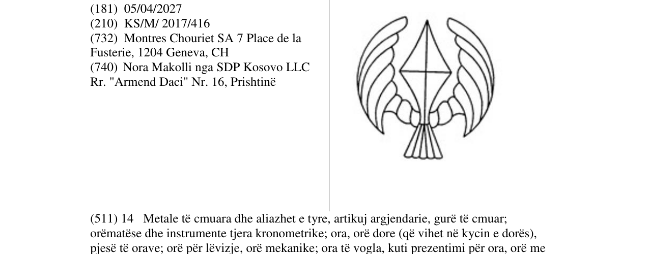 Zëri i markës Markë figurative në buletin