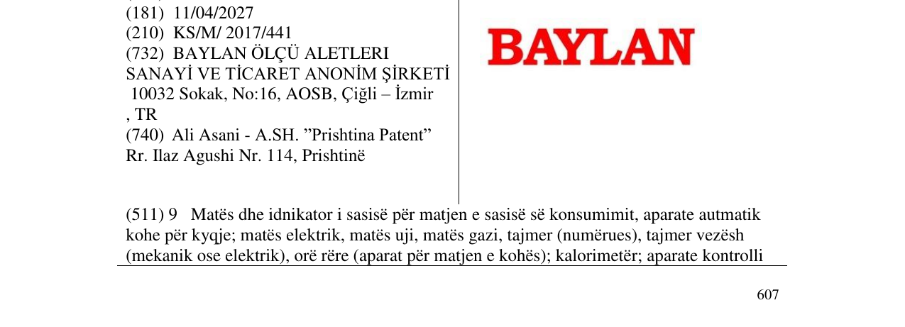 Zëri i markës BAYLAN në buletin