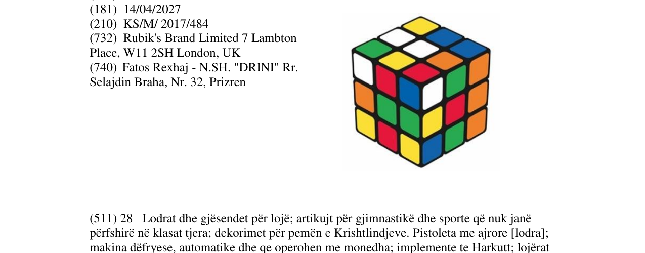 Zëri i markës Markë figurative në buletin