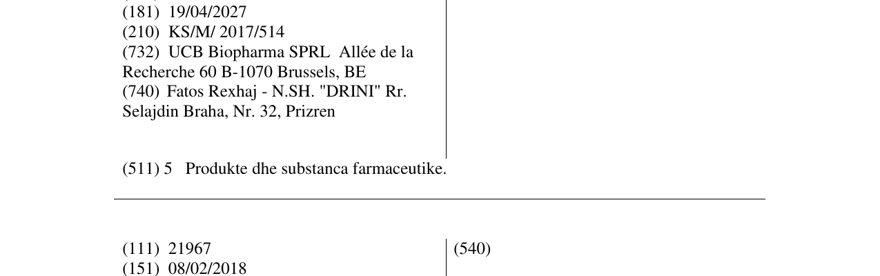 Zëri i markës EVENITY në buletin